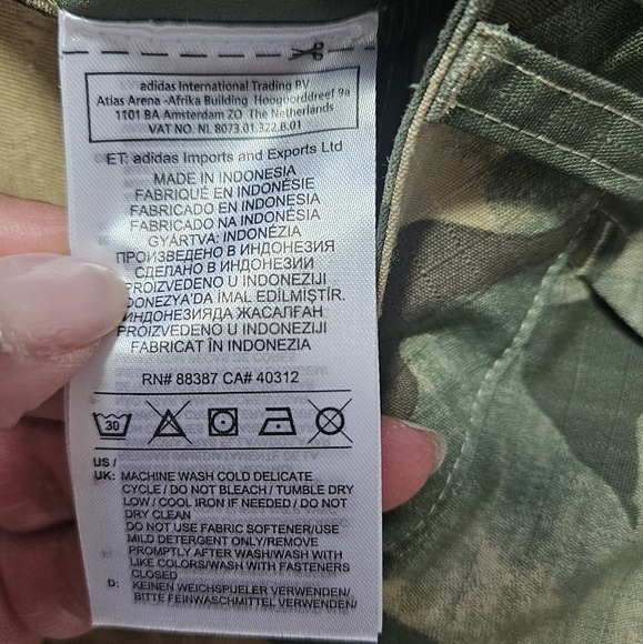 Adidas Originals Track Pants High Waist Fashion Leisure Pants Camouflage - Picture 15 of 16